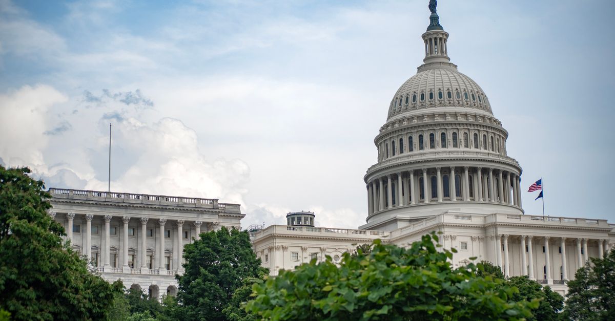 The US Capitol Building in Washington DC, an iconic symbol of the American government.